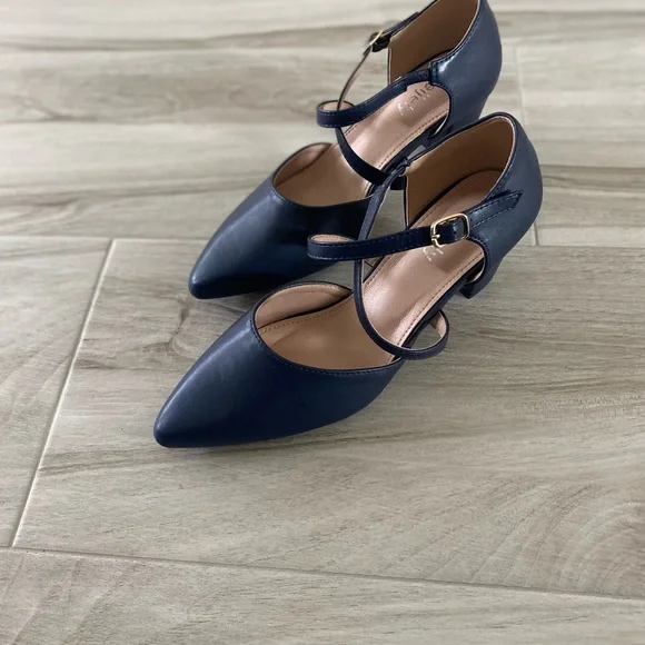 New Peijely Navy Blue Women's Shoes, Size 44/ 10 - Picture 1 of 8
